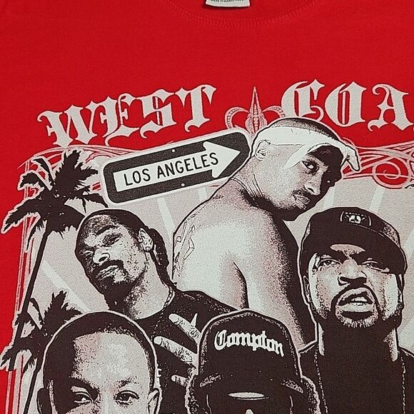 Phat Doc 90s West Coast Rap XL T Shirt NWA Tupac Ice Cube Eazy-E Dr Dre Snoop - Picture 4 of 10